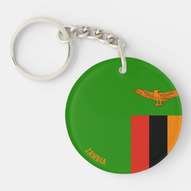 Zambia Flagga Charming Patriotic (Framsidan)