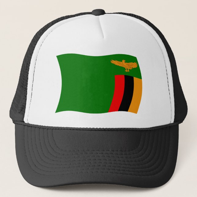 Zambia Flagga Hat Keps (Framsida)