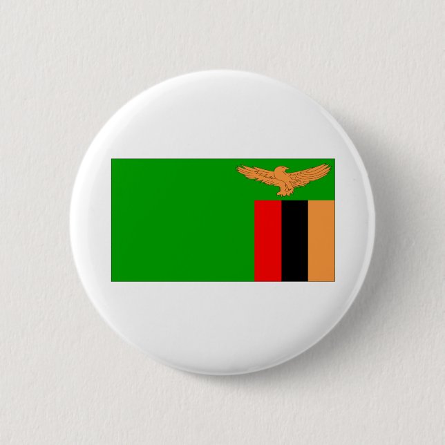 Zambia flagga knapp (Framsida)