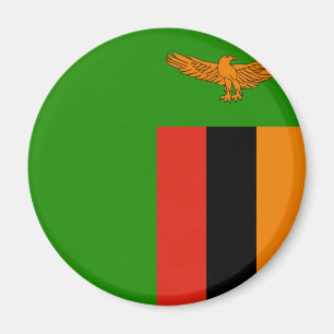 Zambia flagga magnet