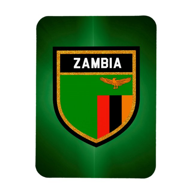 Zambia Flagga Magnet (Vertikal)