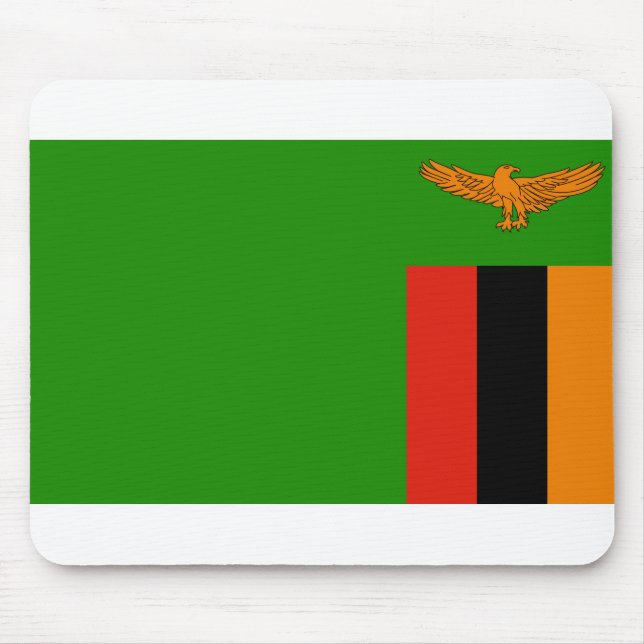Zambia Flagga Musmatta (Framsidan)