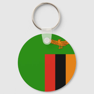 Zambia Flagga Nyckelring