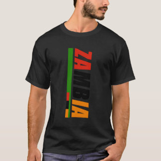Zambia Flagga Orange Eagle Republic of Zambia T Shirt