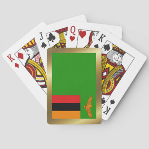 Zambia Flagga Spelkort