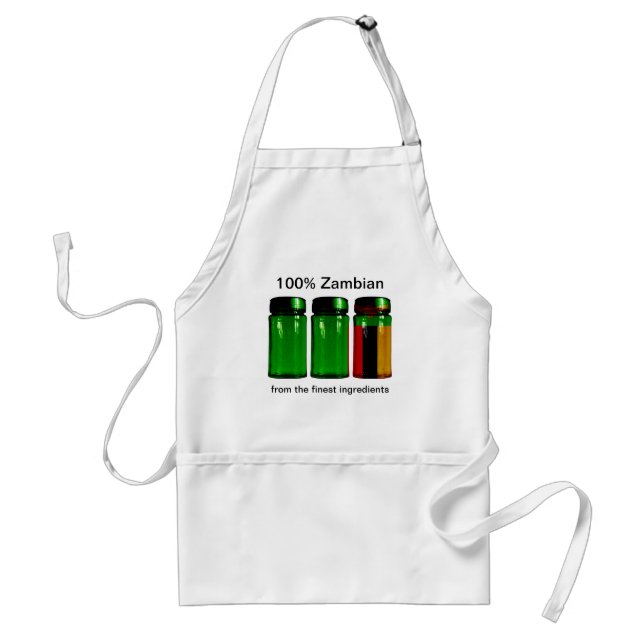 Zambia Flagga Spice Burk Apron Förkläde (Framsidan)