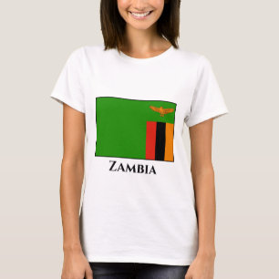 Zambia Flagga T Shirt