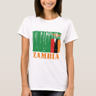 Zambia flagga tröja