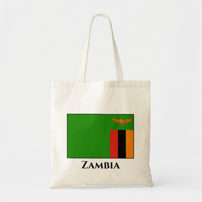 Zambia Flagga Tygkasse (Framsidan)