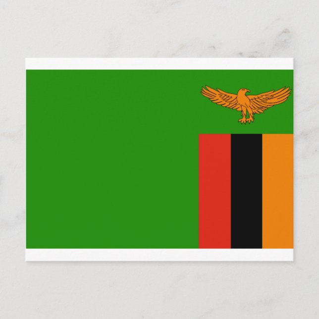 zambia flagga vykort (Framsida)