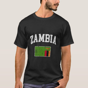 Zambia Flagga Zambian Flagga Zambian T Shirt