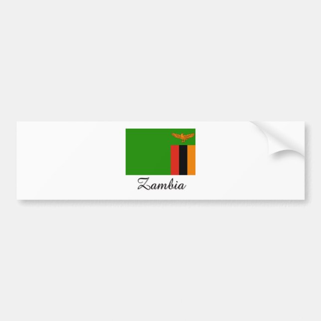 Zambia flaggadesign bildekal (Framsidan)