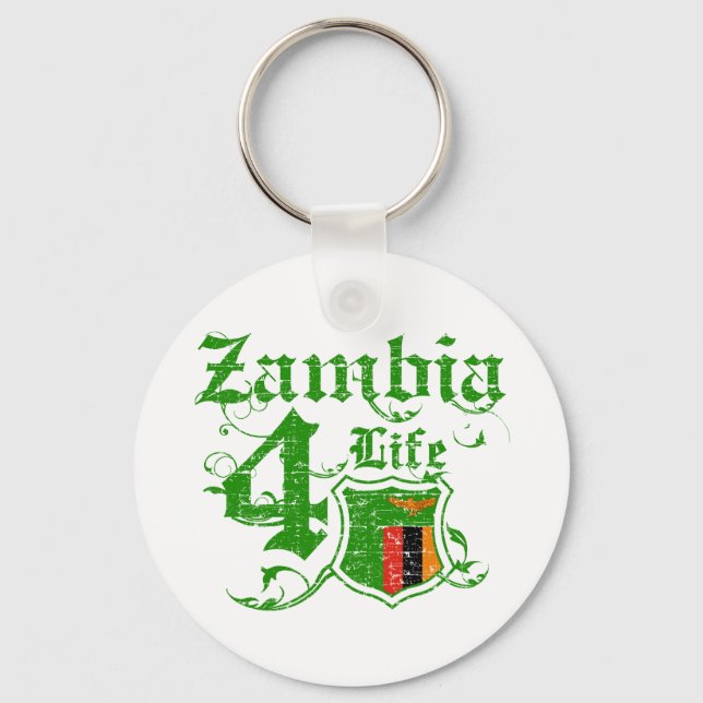 Zambia för livet nyckelring (Framsida)