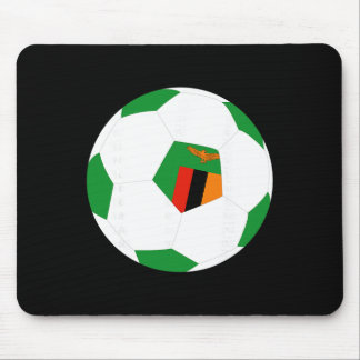 Zambia Fotboll Ll Zambisk Flagga Tröja Stolthet Tr Musmatta
