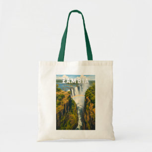 Zambia Illustration Resa Konst Vintage Tygkasse
