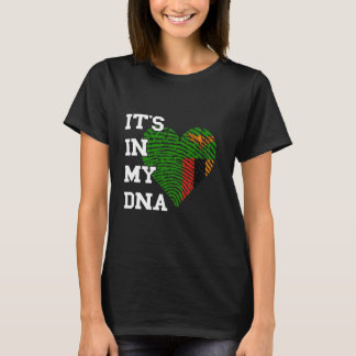 Zambia It's In My DNA Heart Zambian Pride Zambian T Shirt