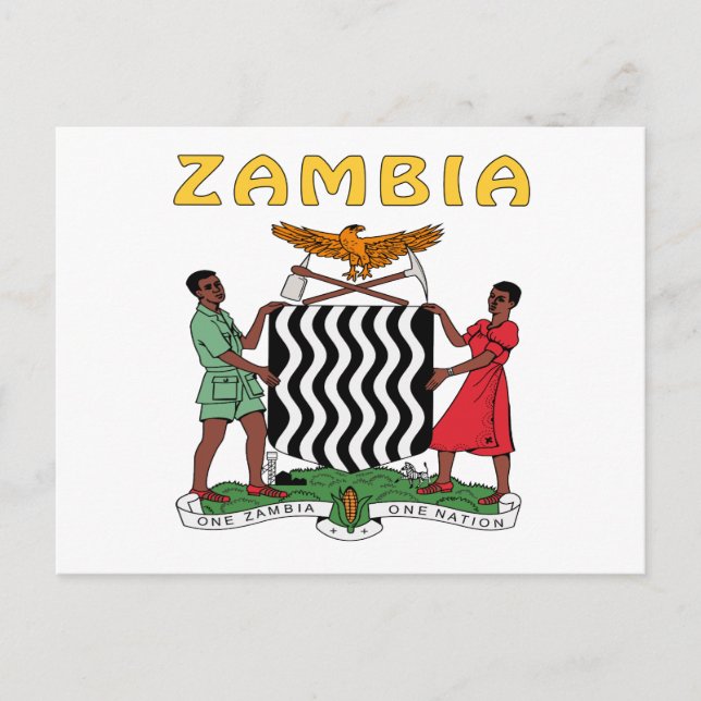 Zambia Jackat av Arm Vykort (Framsida)