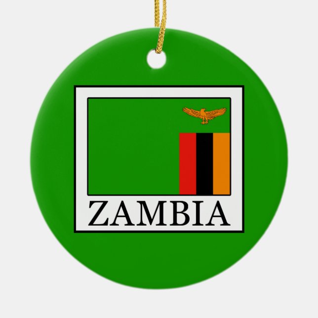 Zambia Julgransprydnad Keramik (Framsidan)