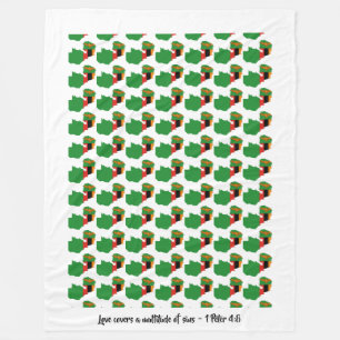 ZAMBIA KARTA Christian Bedspread Cover Thera Fleecefilt