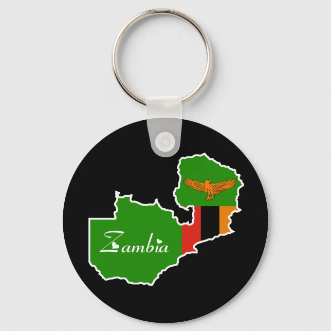 Zambia Keychain Nyckelring (Framsida)