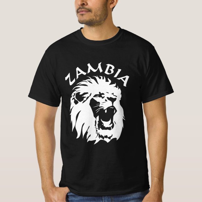 Zambia Lejon T Shirt (Framsida)