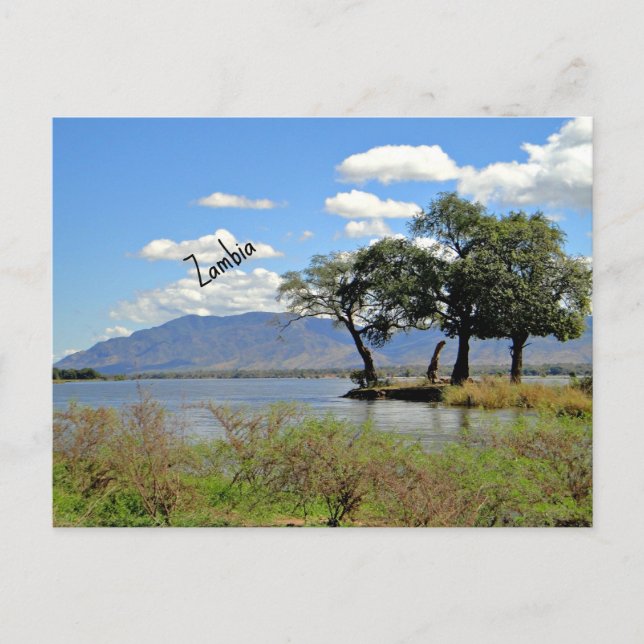 Zambia liggande vykort (Framsida)