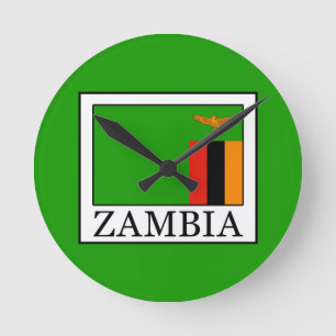 Zambia Rund Klocka