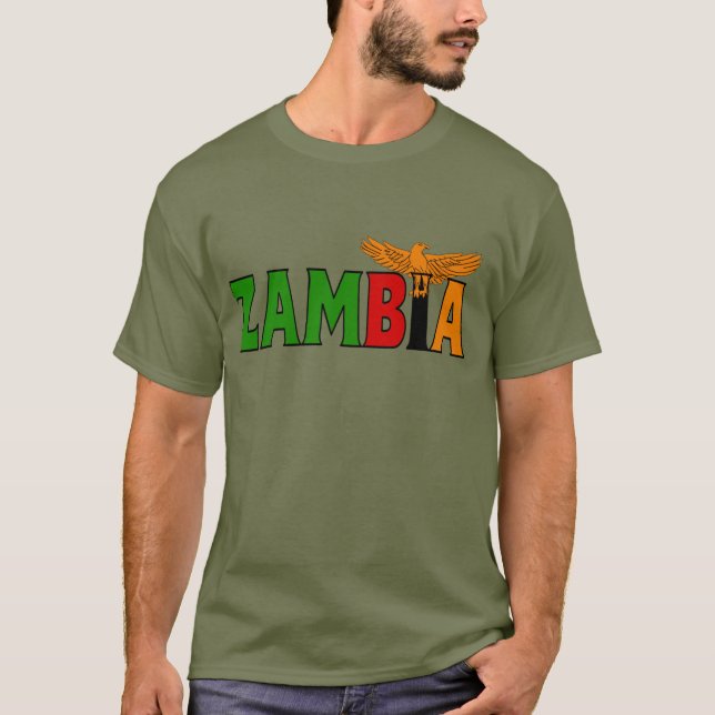 Zambia skjorta t-shirt (Framsida)