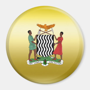 Zambia vapensköld magnet