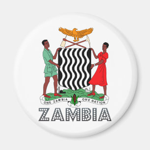 Zambia vapensköld magnet
