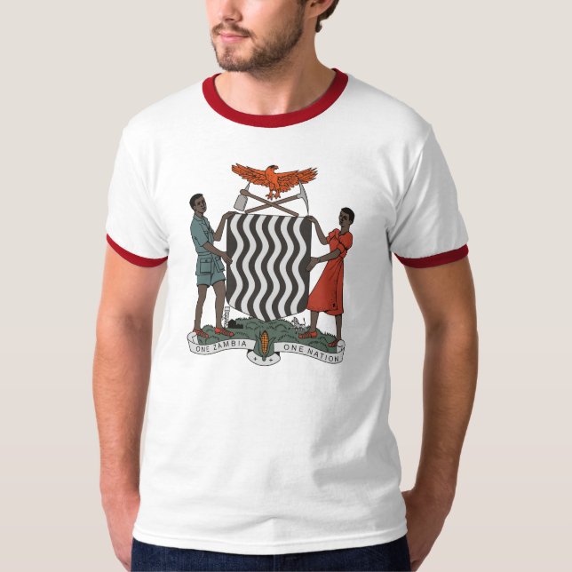 Zambia vapensköldT-tröja T Shirt (Framsida)