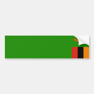 Zambia/zambisk flagga bildekal