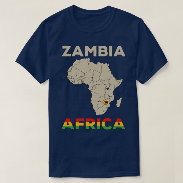 ZambiaAfrika 1 T Shirt (Design framsida)