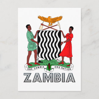 Zambian Emblem Vykort