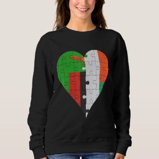 Zambian Malagasy Flagga Heart T Shirt