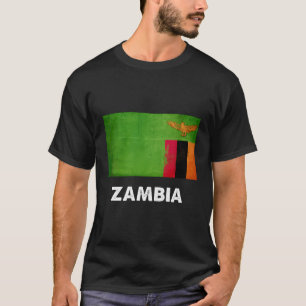 Zambian Zambia Flagga T Shirt