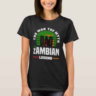 Zambian Zambia Zambian Flagga Fars dag T Shirt