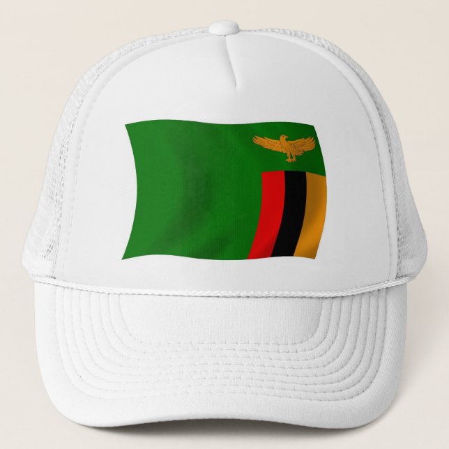 Zambias flagga hatt keps (Framsida)