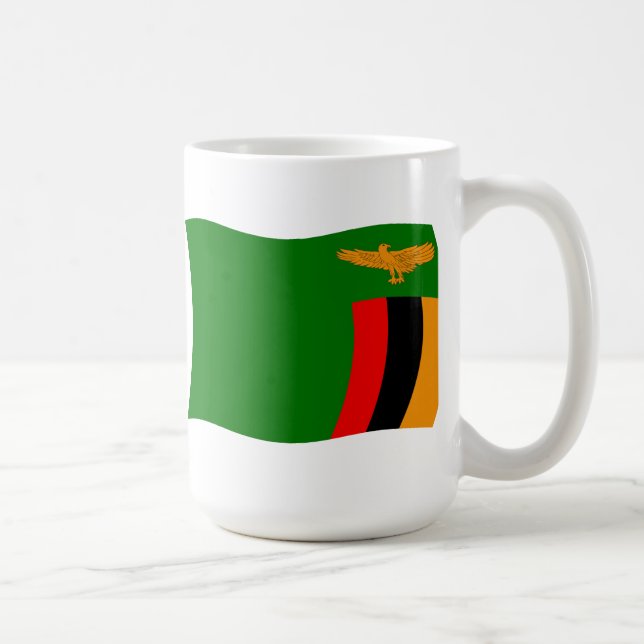 Zambias flagga Mugg (Höger)