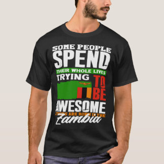 Zambisk Zambia Zambisk Flagga Citat T Shirt
