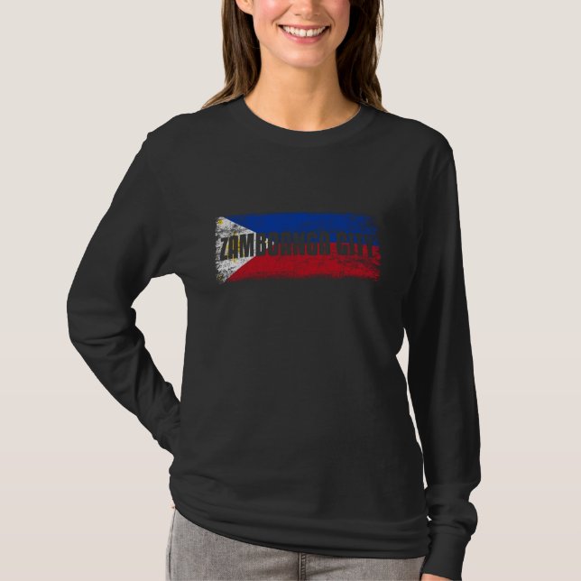 ZAMBOANGA CITY PHILIPPINES, ITS PROUD FILIPINO FLA T SHIRT (Framsida)