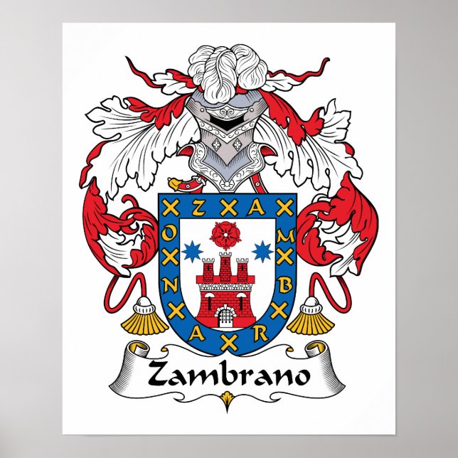 Zambrano Family Crest Poster (Framsidan)