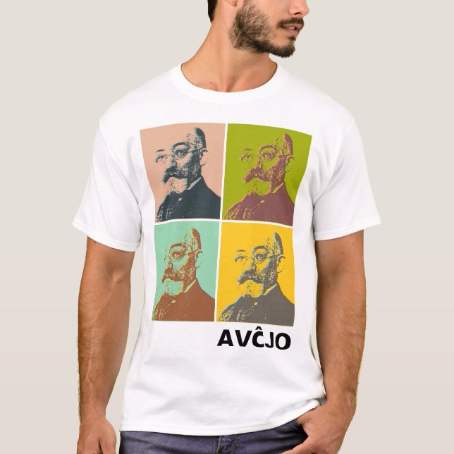 Zamenhof t-shirt - Zamenhof t-ĉemizo (Framsida)