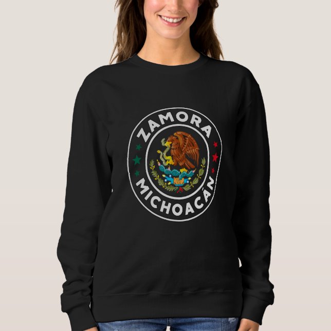 Zamora  Michoacán con águila mexicana T Shirt (Framsida)