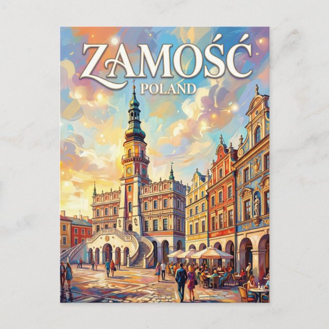 Zamość Polen Vykort (Framsida)