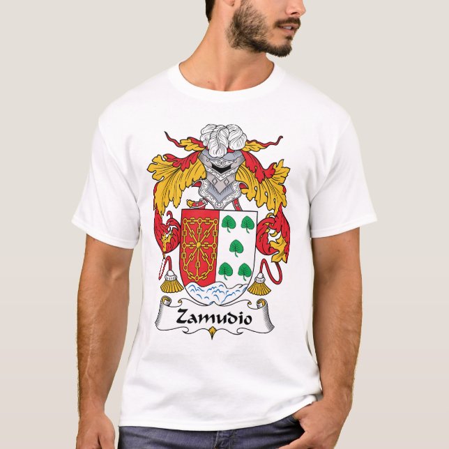 Zamudio familjvapensköld tee shirt (Framsida)