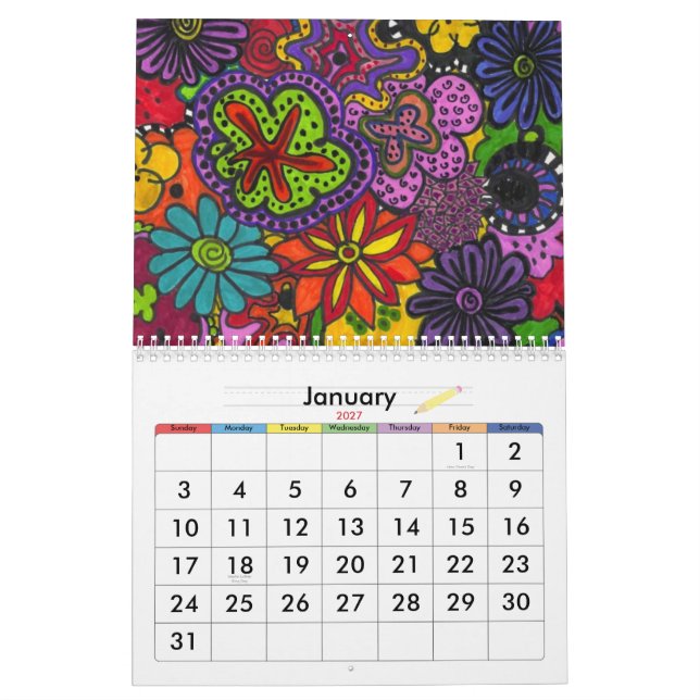 Zan Hanhof original- konstverkkalender! Kalender (Jan 2027)