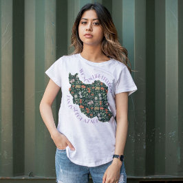 Zan Zendegi Azadi | Persian Gift Violet T Shirt