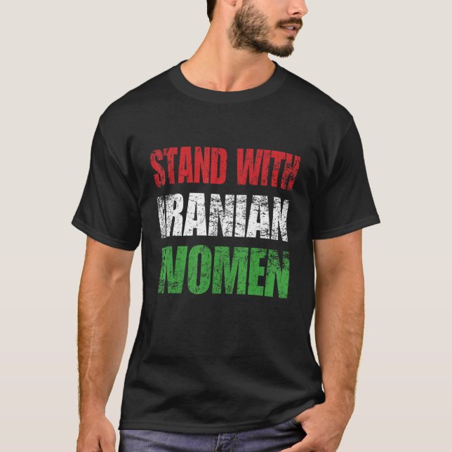 Zan Zendegi Azadi Persian Woman Life Freedom Hand T Shirt (Framsida)