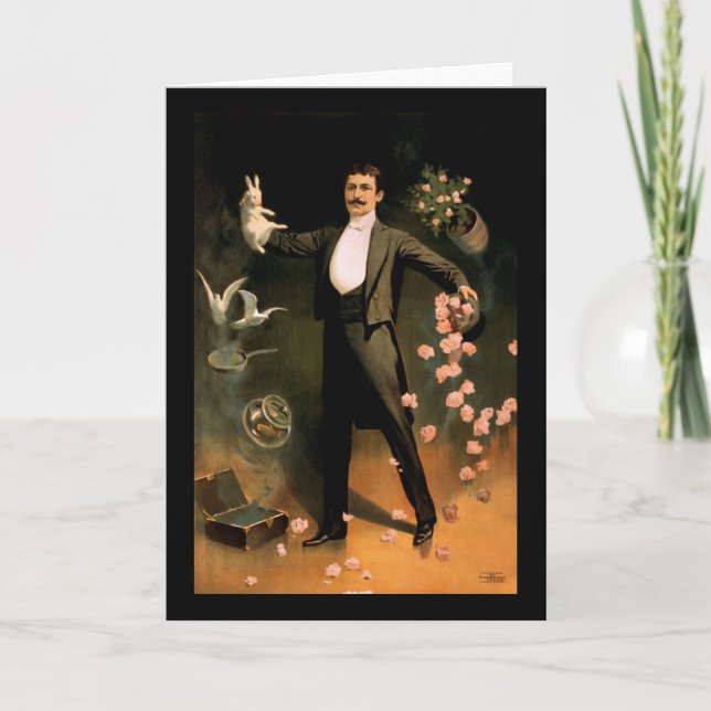 Zan Zig som utför med kaniner och ro Kort (Framsida)